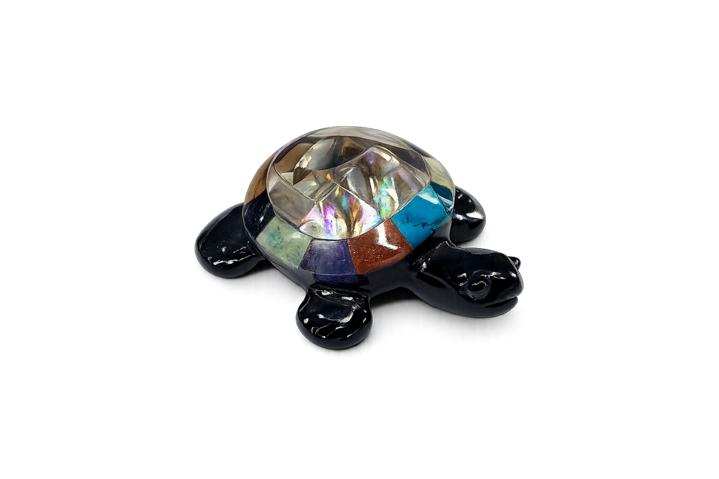Tortuga Decorativa de Obsidiana Mexicana
