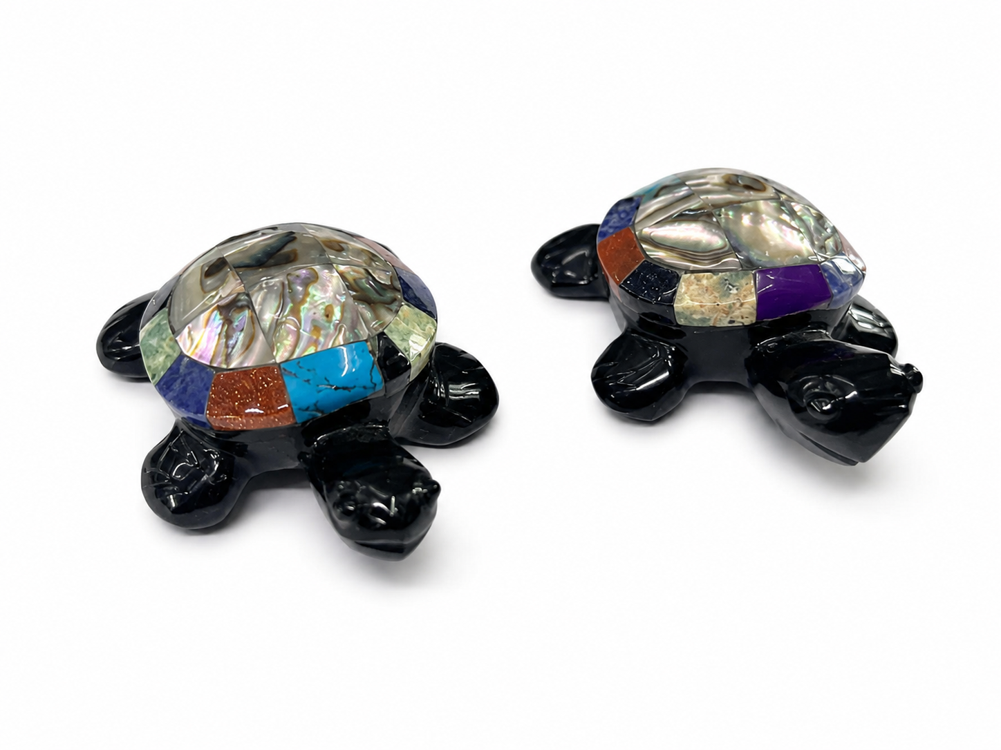 Tortuga Decorativa de Obsidiana Mexicana