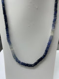 Collar de Zafiro Facetado – Plata 925